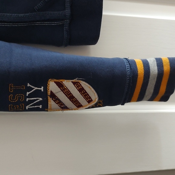 Aeropostale XS Blue Varsity Thermal Hoodie - Picture 3 of 11